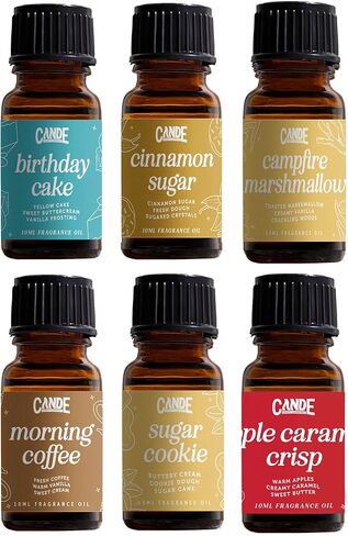 CANDECraftCo Premium Fragrance Oil Bundles – Diffuser Oils Fragrances Scented for Home, Candle Soap Making Supplies, Aromatherapy Blends for House (Fruity, 6-Pack) in Saudi Arabia