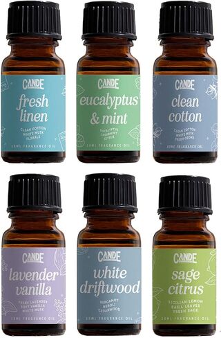 CANDECraftCo Premium Fragrance Oil Bundles – Diffuser Oils Fragrances Scented for Home, Candle Soap Making Supplies, Aromatherapy Blends for House (Fruity, 6-Pack) in Saudi Arabia