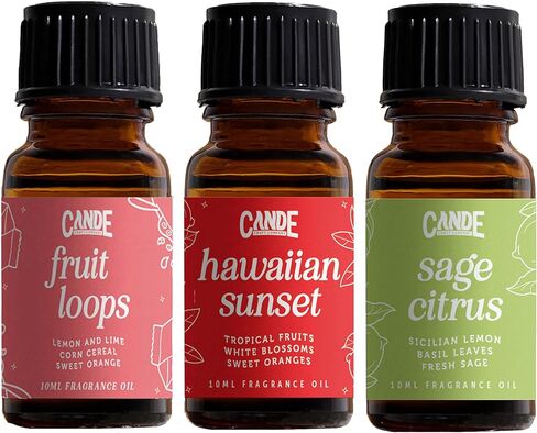 CANDECraftCo Premium Fragrance Oil Bundles – Diffuser Oils Fragrances Scented for Home, Candle Soap Making Supplies, Aromatherapy Blends for House (Fruity, 6-Pack) in Saudi Arabia
