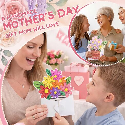 30 Pcs Grandparents Day Crafts Grandparents Day Gifts Bulk Flower Craft Kits Bulk Grandmother Appreciation Week Flower Coloring Greeting Cards DIY Thankful Gift Craft Fun Activities in Saudi Arabia