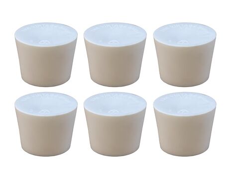 North Mountain Supply #6.5 سدادة مطاطية صلبة - درجة الغذاء، خالية من مادة BPA - 1 5/16 بوصة × 1 بوصة - تناسب Carboys وأوعية التخمير - 6 عبوات in Saudi Arabia