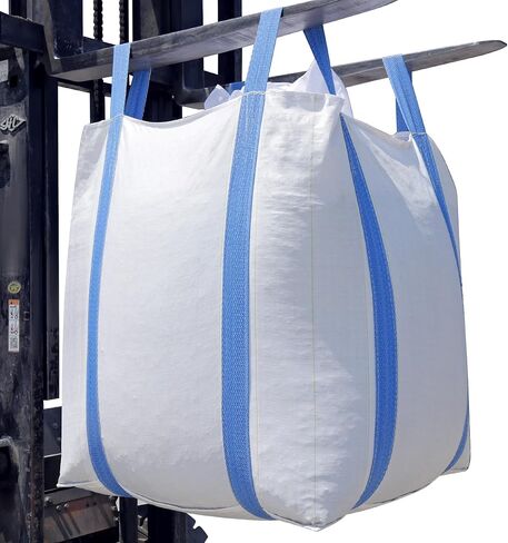 2 Pack FIBC Bulk Bag,2 Ton Bag,4400lbs SWL Safty Factor 3:1,35"L x 35"W x 43"H, Woven Polypropylene Bags,Duffle Top Flat Bottom,Heavy Duty Bulk Bags for Industry Agriculture in Saudi Arabia