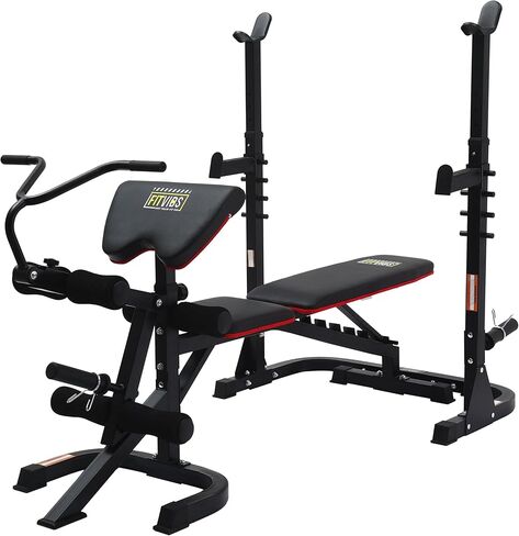 Fitvids Adjustable Weight Bench, Workout Bench for Home Gym, Adjustable Weight Bench Set Workout Machine with Leg Extension and Curl Machine in Saudi Arabia
