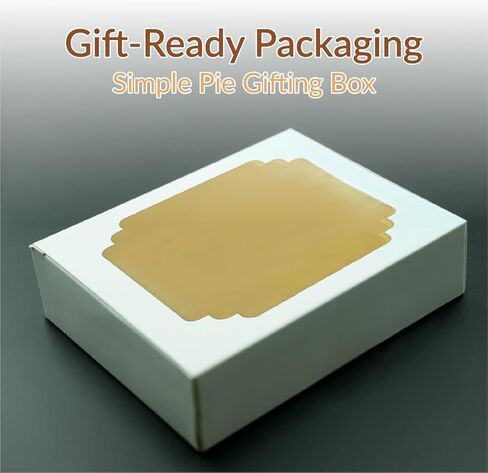 60 Pcs 10x10x2.5 pie boxes for 9 inch pies box 10 inch bakery box, pie boxes with window 10x10 for Cookie Cake, Treats, Pastries, Chocolate Covered Strawberries in Kuwait