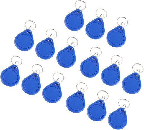 CHICIRIS 125KHz Access Control Keyfob Tag Token for Repeatable Entry, 50pcs Blue Key Chains for Elevator Keys, ID Card in Saudi Arabia