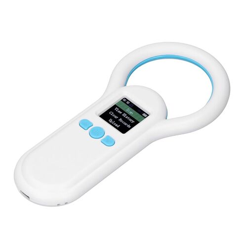 WALFRONT Pet Chip Reader 134.2Khz Microchip Animal Ear Tag Scanner ID Reader for Animal Pets Pigs Dogs Cats Rechargeable 0-80m Wireless Distance in Saudi Arabia