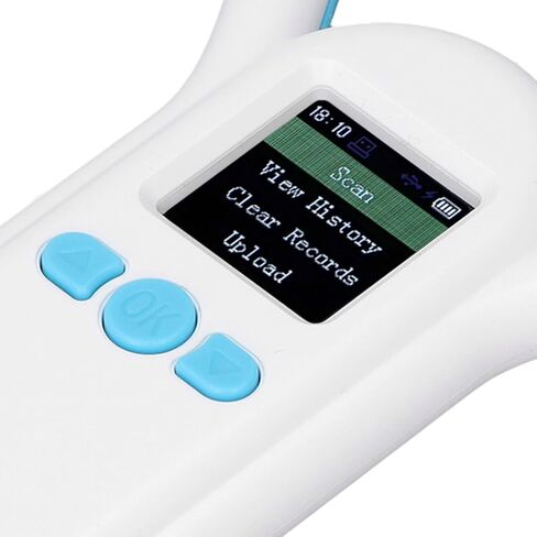 WALFRONT Pet Chip Reader 134.2Khz Microchip Animal Ear Tag Scanner ID Reader for Animal Pets Pigs Dogs Cats Rechargeable 0-80m Wireless Distance in Saudi Arabia