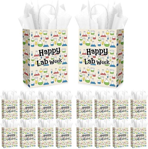 Taobary 12 Sets Vet Tech Week Gifts Bealrinary Technician Week Paper Bag Bag With Tissue Paper Peterinieral Acags with Handles Vet Tech Excessories for Assistant Pet Lover in Saudi Arabia