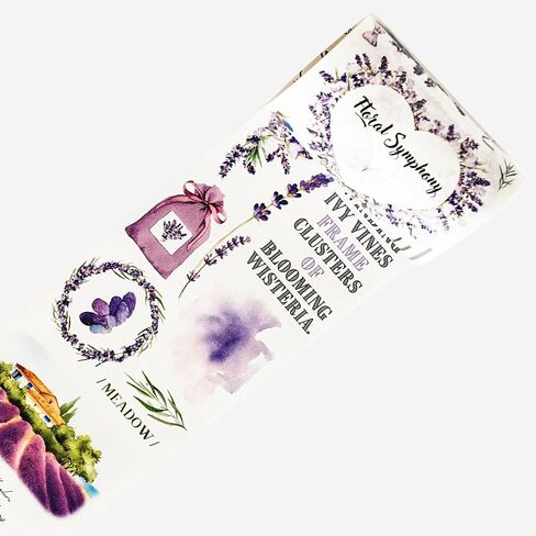 WT Pre-Cut Sweet Rosé Wide Washi Tape, Single Roll, Original Designs, Dreamy Rose Motifs & Subtle Handwritten Accents, Decorative Japanese Paper Tape for Journaling, Scrapbooking, Planner, DIY Crafts in Kuwait