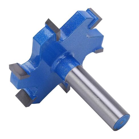 6 T Type Slotting Cutter Router Bit 12mm Shank Woodworking Tool YG8 Alloy Head 45# Carbon Steel Body for Wood Grooving and Milling Projects in Saudi Arabia