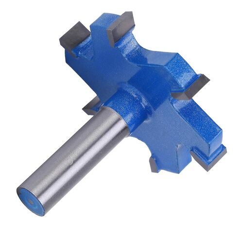 6 T Type Slotting Cutter Router Bit 12mm Shank Woodworking Tool YG8 Alloy Head 45# Carbon Steel Body for Wood Grooving and Milling Projects in Saudi Arabia