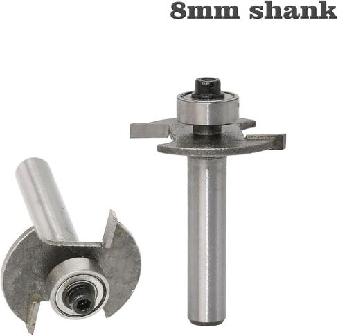 المهنية الصف 8MM مقبض كروي T- نوع سكين 8 * 3 الشق النجارة طحن القاطع in Kuwait