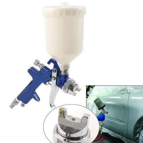 HVLP H827 Spray Airbrush 600ml Cup 1.7mm Nozzle for Gravity Professional Air Paint Auto Car Detail Touch Up Sprayer in Saudi Arabia