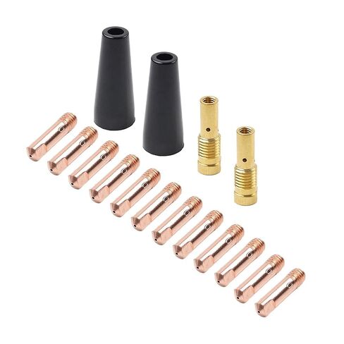 2Pcs MIG Welding Equipment Gasless Nozzle Contact Tips Kit 1.8mm for MB 14AK Torch in Saudi Arabia