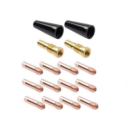 2Pcs MIG Welding Equipment Gasless Nozzle Contact Tips Kit 1.8mm for MB 14AK Torch in Saudi Arabia