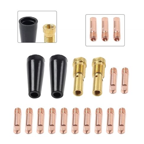 2Pcs MIG Welding Equipment Gasless Nozzle Contact Tips Kit 1.8mm for MB 14AK Torch in Saudi Arabia