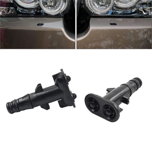 1 Pair ABS Water Spray Nozzle Headlight Washer Headlamp Jet Sprayer Left& Right for Land Rover for Range 10-2012 in Saudi Arabia