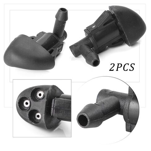 2Pcs Plastic Windshield Wiper Washer Spring Nozzle Kit Black for Chevrolet Cruze Car in Saudi Arabia