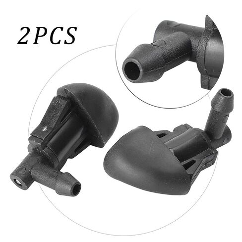 2Pcs Plastic Windshield Wiper Washer Spring Nozzle Kit Black for Chevrolet Cruze Car in Saudi Arabia