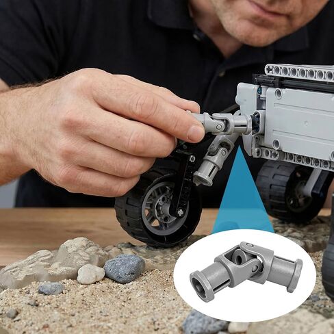 20pcs Grey Universal U Joint 3L Lot Pack, Joints Connectors Robot Parts, Technical Compatible Connectors Parts for Robotics Motors Advanced Building in Kuwait