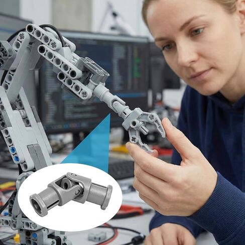 20pcs Grey Universal U Joint 3L Lot Pack, Joints Connectors Robot Parts, Technical Compatible Connectors Parts for Robotics Motors Advanced Building in Kuwait