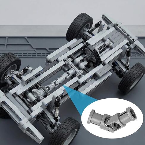 20pcs Grey Universal U Joint 3L Lot Pack, Joints Connectors Robot Parts, Technical Compatible Connectors Parts for Robotics Motors Advanced Building in Kuwait