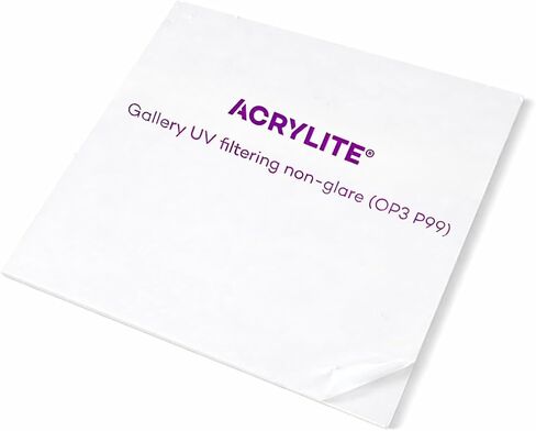 Acrylic Glass Shatterproof Non Glare Reflection Control 99% UV Filtering Conservation Clear OP3 P99 Premium Framing Grade Display For Picture Frame (12 x 18) in Saudi Arabia