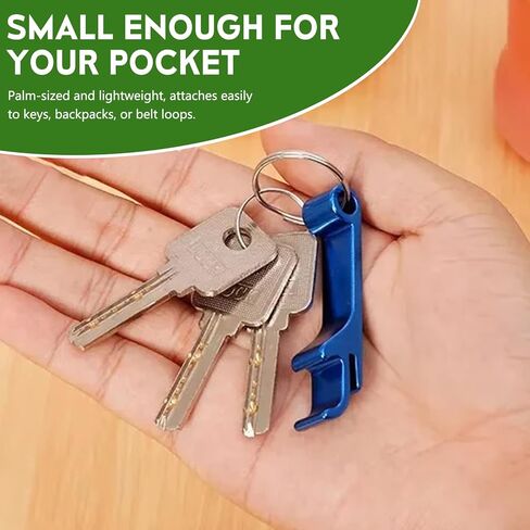 6 Pack Bottle Opener Keychain Set, Colorful Aluminum Alloy Beer Bottle Openers, Small Lightweight Keychain Opener for Beer, Soda & Can Opening, Pocket Bar Tool for Home, Camping & Parties in Kuwait