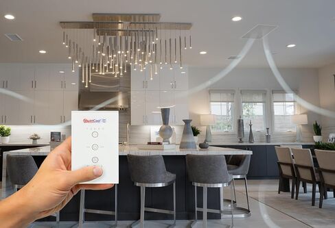 مروحة Quietcool QC CL-5400 RF الكلاسيكية المتقدمة للمنزل بالكامل مع تحكم لاسلكي - ما يصل إلى 5024 CFM - سرعتان - تغطي ما يصل إلى 2512 قدم مربع - ضمان 10 سنوات - شبكة قابلة للإزالة in Kuwait