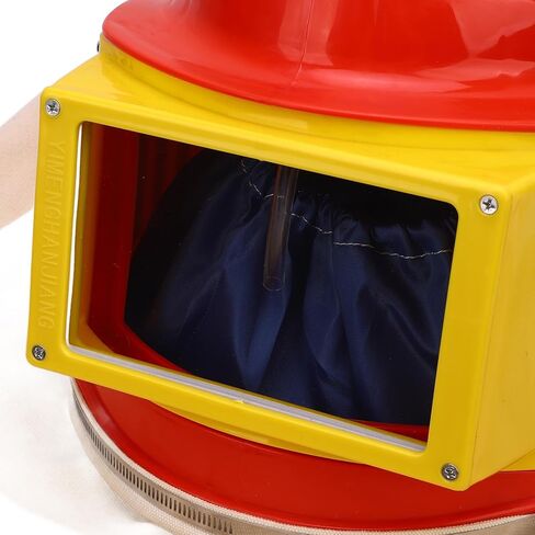 Professional Air Fed Sandblasting Helmet with Clear Double Lens Heavy Duty ABS Construction Adjustable Airflow System for Industrial Painting Sandblasting Cleaning Work in Saudi Arabia