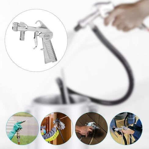 Sandblaster Gun Kit, Air Siphon Feed Blasting Gun with 4 Ceramic Nozzle Tips for Rust Removal & Surface Preparation in Sandblast Cabinets in Saudi Arabia