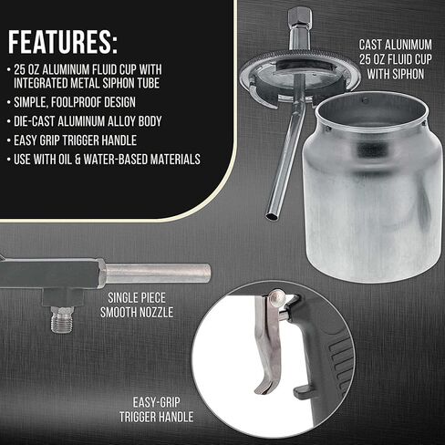 Hilitand Sandblaster Sandblasting Tool Sandblaster Kit with 750CC Aluminium Pot 10.0bar Working Pressure for Glass Sanding Rust Removal Coating in Saudi Arabia