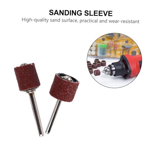 TEHAUX 51pcs Sandpaper Bands Drum Mandrel for Woodworking Polishing and Sanding Compatible Rotary Tools Grit Levels in Saudi Arabia