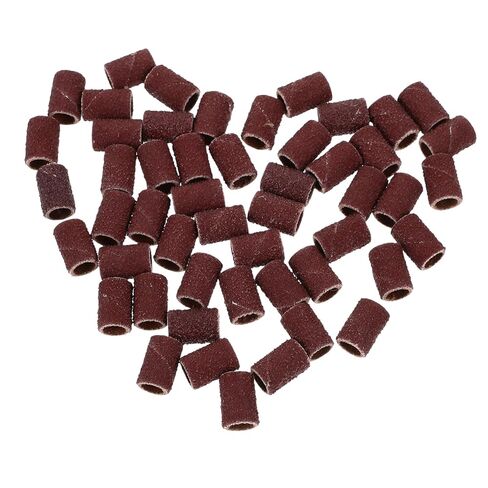 OUNONA 80 Grit Sanding Bands for Nail -Pack Abrasive Sleeves Mounted Cylindrical Grinding Heads for Manicure and Woodcarving in Saudi Arabia