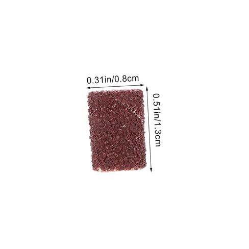 OUNONA 80 Grit Sanding Bands for Nail -Pack Abrasive Sleeves Mounted Cylindrical Grinding Heads for Manicure and Woodcarving in Saudi Arabia