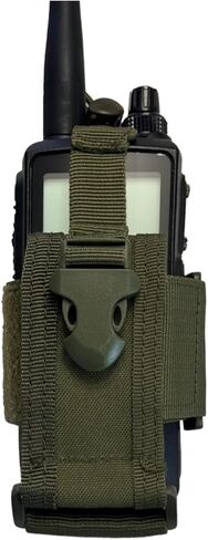 Radio Holster,Molle Radio Pouch Military Heavy Duty Radios Holster Bag for Two Ways Walkie Talkie Compatible with Motorola Baofeng Kenwood Green 2PACK in Saudi Arabia