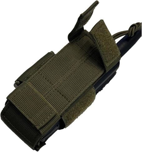 Radio Holster,Molle Radio Pouch Military Heavy Duty Radios Holster Bag for Two Ways Walkie Talkie Compatible with Motorola Baofeng Kenwood Green 2PACK in Saudi Arabia
