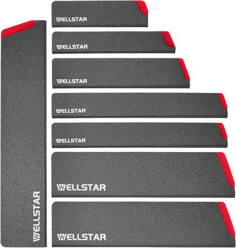 واقيات حافة السكاكين من WELLSTAR مقاس 8 بوصات، أغطية شفرات عالمية، أغلفة شفرات واقية ABS خالية من مادة BPA، أغطية سكاكين المطبخ مبطنة غير قابلة للخدش (السكاكين غير متضمنة) in Kuwait