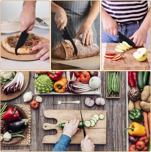 سكين ريني شيف الاحترافي من النايلون للمقالي غير اللاصقة، سكين مطبخ آمن للأطفال، سكين غير لاصق مقاوم للحرارة أفضل لتقطيع البراوني والكعك والخبز واللازانيا والجبن والبيتزا والفطيرة وما إلى ذلك. in Kuwait