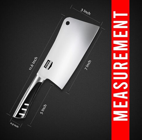 يوتوبيا كيتشن 7 بوصة سكين الساطور الفولاذ المقاوم للصدأ سكاكين جزار الشيف للحوم والخضروات متعددة الأغراض سكين المطبخ تقطيع العظام in Kuwait