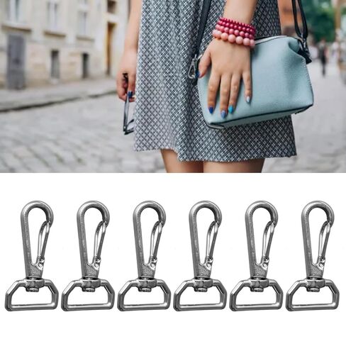 قطب العين الترباس يستقر، 6PCS الفولاذ المقاوم للصدأ قطب الربيع مشبك عالمي D حلقة الكلب المقود يستقر هوك الثقيلة حزام المفاجئة هوك للحزام، والأشرطة، والأسلاك، والحبال، والياقات الحيوانات الأليفة in Kuwait