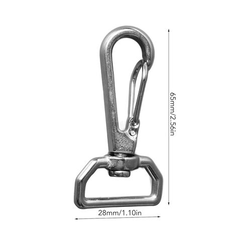 قطب العين الترباس يستقر، 6PCS الفولاذ المقاوم للصدأ قطب الربيع مشبك عالمي D حلقة الكلب المقود يستقر هوك الثقيلة حزام المفاجئة هوك للحزام، والأشرطة، والأسلاك، والحبال، والياقات الحيوانات الأليفة in Kuwait