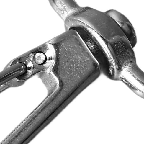 قطب العين الترباس يستقر، 6PCS الفولاذ المقاوم للصدأ قطب الربيع مشبك عالمي D حلقة الكلب المقود يستقر هوك الثقيلة حزام المفاجئة هوك للحزام، والأشرطة، والأسلاك، والحبال، والياقات الحيوانات الأليفة in Kuwait