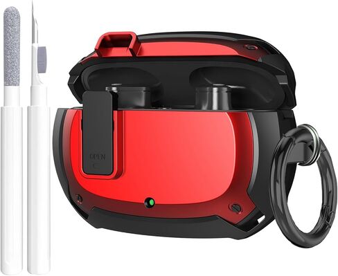 Beats Studio Buds/Studio Buds+ Case Cover 2021/2023 Men Lock Clip with Cleaning Kit, GARTOO Beat Studio Bud Plus Protective Case with Cleaning Tool for Women Girls Kids Black in Kuwait