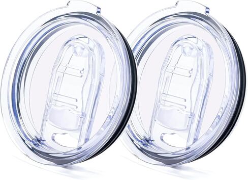 Replacement Lids for 20 oz Stainless Steel Tumblers, Spill-Proof Slider Design, 2-Pack in Saudi Arabia