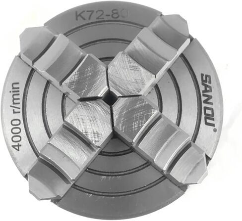 Lathe Chuck 80mm 4 Jaw Independent Chuck Mini Lathe Chuck K72-80 for Mini Lathe in Kuwait
