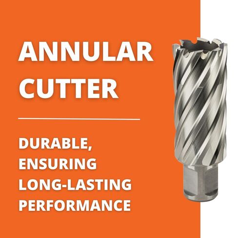 Slugger by Fein HSS Annular Cutter with Enhanced Cutting Geometry for Precision Drilling - High-Durability Steel, 2" Cutting Depth, 14mm Bore Diameter, 3/4" Shank - 63134139002 in Saudi Arabia