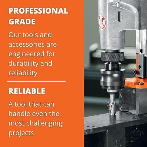 Slugger by Fein HSS Annular Cutter with Enhanced Cutting Geometry for Precision Drilling - High-Durability Steel, 2" Cutting Depth, 14mm Bore Diameter, 3/4" Shank - 63134139002 in Saudi Arabia