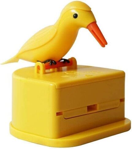 Woodpecker Toothpick Dispenser,Telescopic Toothpick Box for Home,Bird Toothpick Dispenser, Cute Little Bird Push-Type Automatic Toothpick Holder with a Toothpick Box, Kitchen Decoration in Saudi Arabia