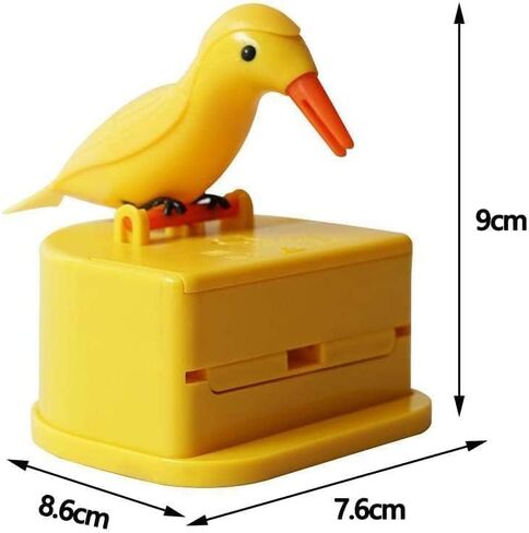 Woodpecker Toothpick Dispenser,Telescopic Toothpick Box for Home,Bird Toothpick Dispenser, Cute Little Bird Push-Type Automatic Toothpick Holder with a Toothpick Box, Kitchen Decoration in Saudi Arabia